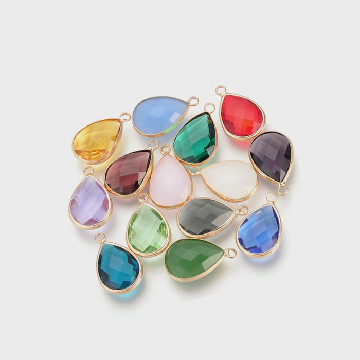 Teardrop Crystal Charm Teardrop Crystal Charm Charms