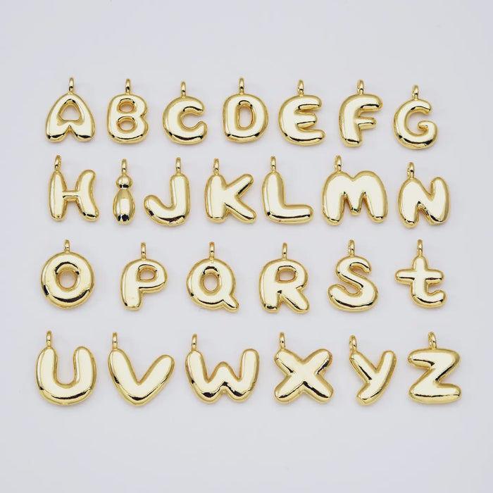 Tiny Bubble Letter Initial Charm Tiny Bubble Letter Initial Charm Charms