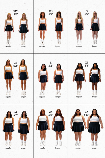 Twirl Skort (Longer) - Black