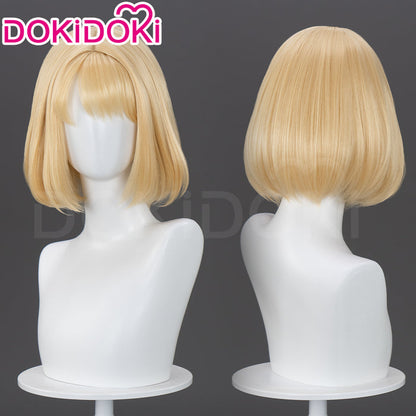 【US LOCAL SHIPPING 】DokiDoki Anime Cosplay Wig Short Straight Yellow Hair