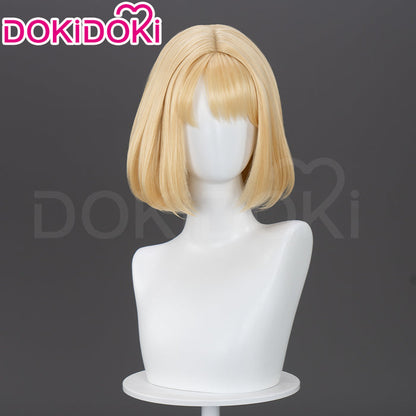 【US LOCAL SHIPPING 】DokiDoki Anime Cosplay Wig Short Straight Yellow Hair