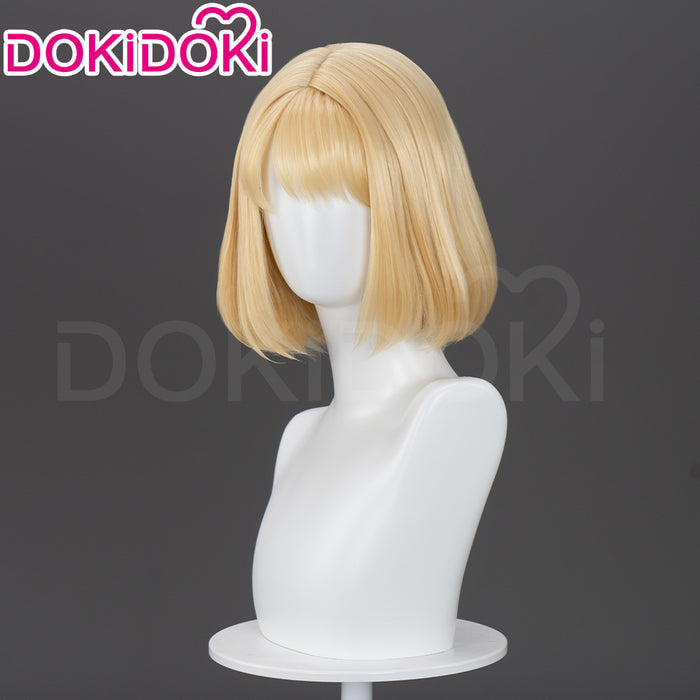 【US LOCAL SHIPPING 】DokiDoki Anime Cosplay Wig Short Straight Yellow Hair