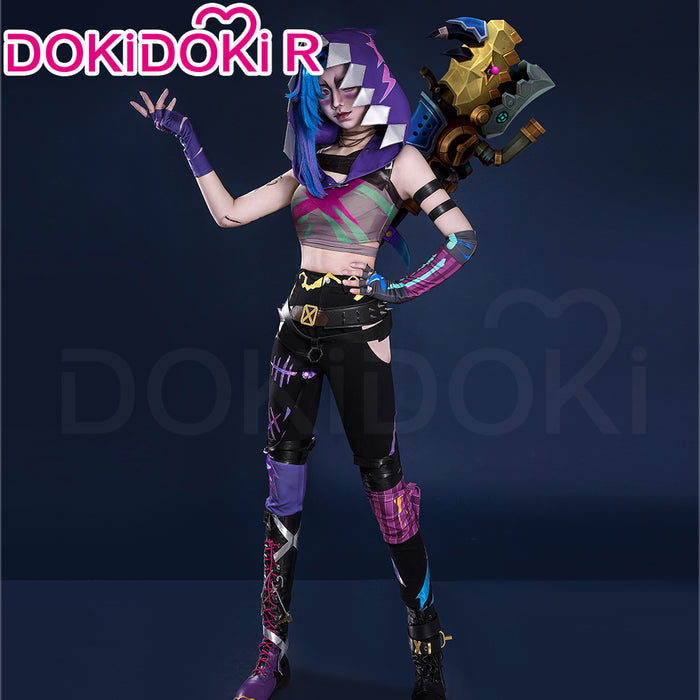 【US LOCAL SHIPPING 】DokiDoki-R Anime Cosplay Fractured Jinxx Costume