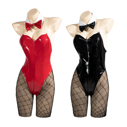 【US LOCAL SHIPPING 】DokiDoki-R Anime Cosplay Red Costume Sexy Bunny Girl