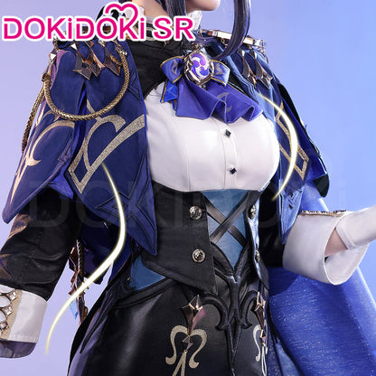 【US LOCAL SHIPPING 】 【DokiDoki-SR Game Genshin Impact Cosplay Fontaine Clorinde Costume Women