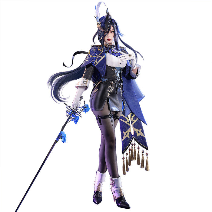 【US LOCAL SHIPPING 】 【DokiDoki-SR Game Genshin Impact Cosplay Fontaine Clorinde Costume Women