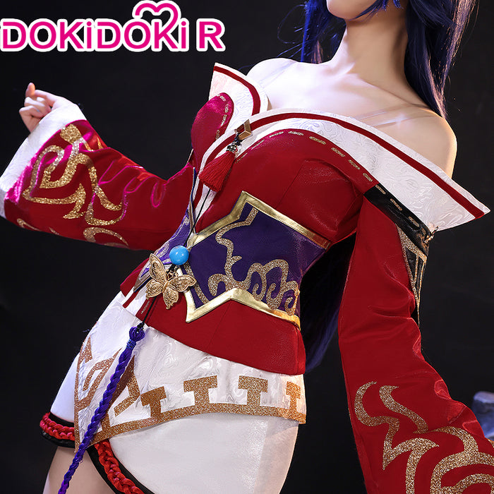 【US LOCAL SHIPPING 】【Size XS-2XL】DokiDoki-R Game Cosplay Costume Red Dress Fox