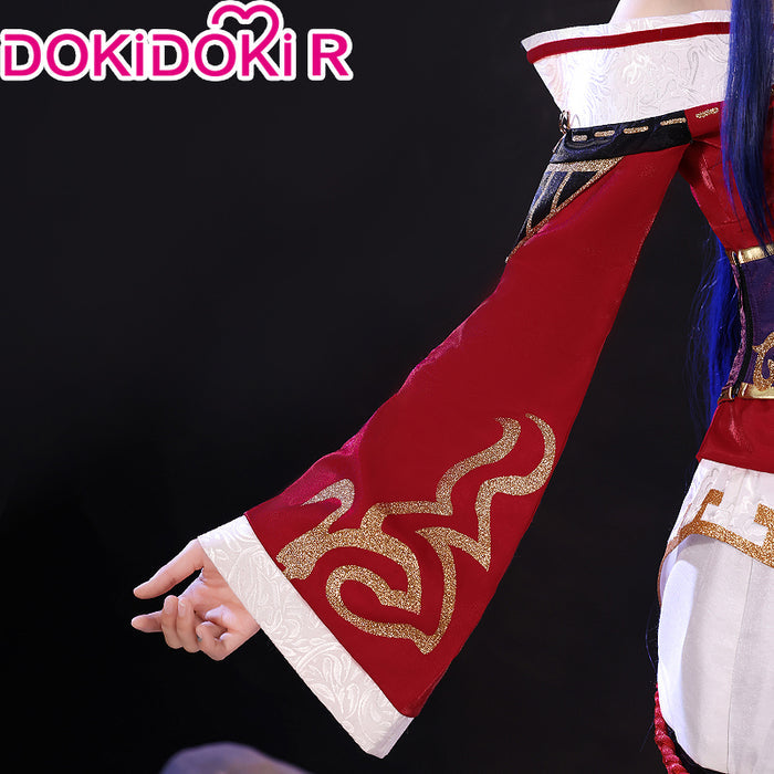 【US LOCAL SHIPPING 】【Size XS-2XL】DokiDoki-R Game Cosplay Costume Red Dress Fox