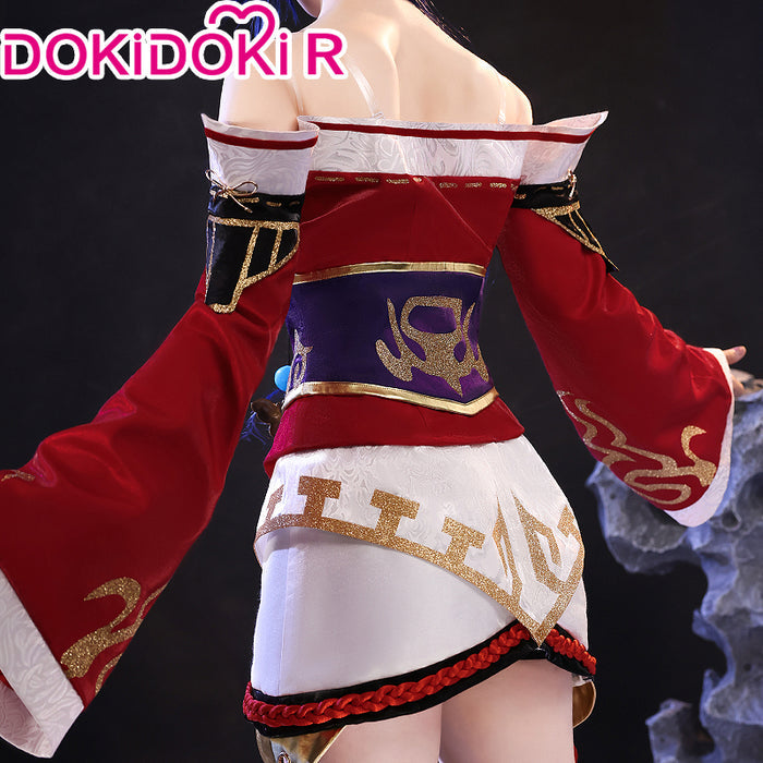 【US LOCAL SHIPPING 】【Size XS-2XL】DokiDoki-R Game Cosplay Costume Red Dress Fox