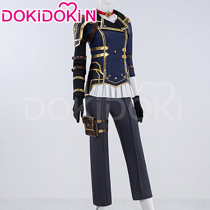 【US LOCAL SHIPPING 】【Size XS-3XL】DokiDoki-N Game Cosplay Cosplay Costume Bule White