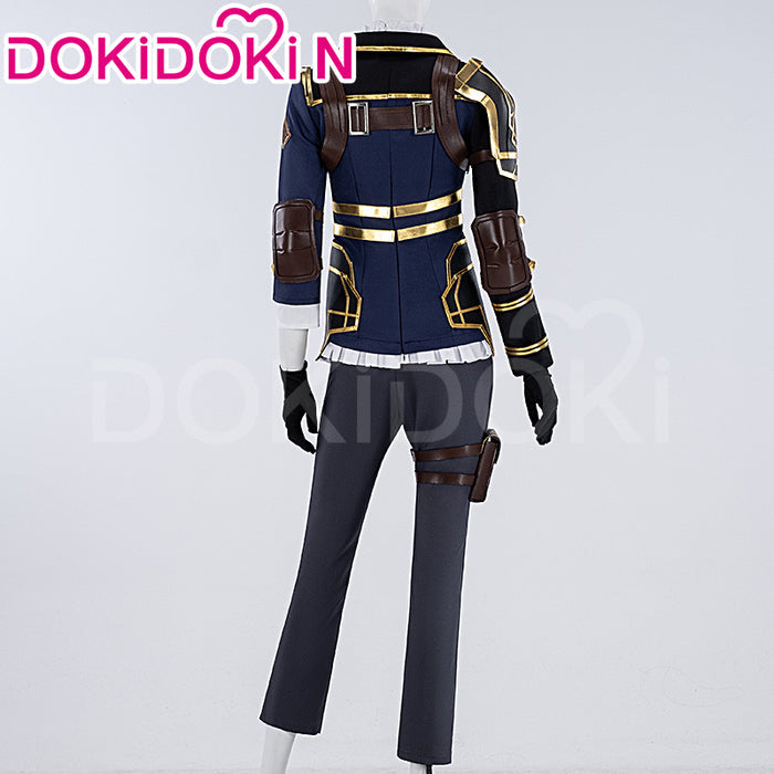 【US LOCAL SHIPPING 】【Size XS-3XL】DokiDoki-N Game Cosplay Cosplay Costume Bule White