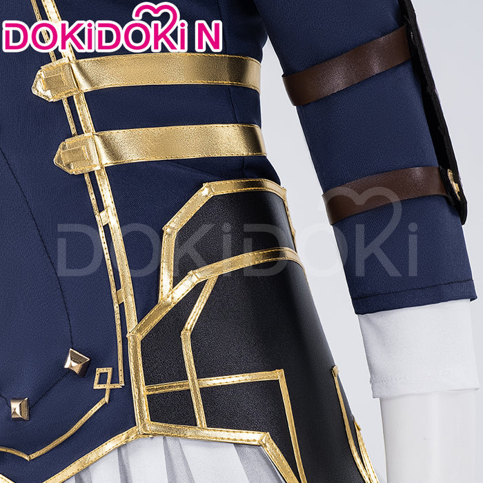 【US LOCAL SHIPPING 】【Size XS-3XL】DokiDoki-N Game Cosplay Cosplay Costume Bule White