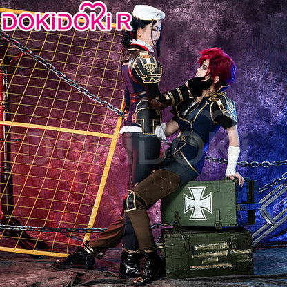 【US LOCAL SHIPPING 】【Size XS-3XL】DokiDoki-R Anime Game Cosplay Cosplay Costume Female Uniform