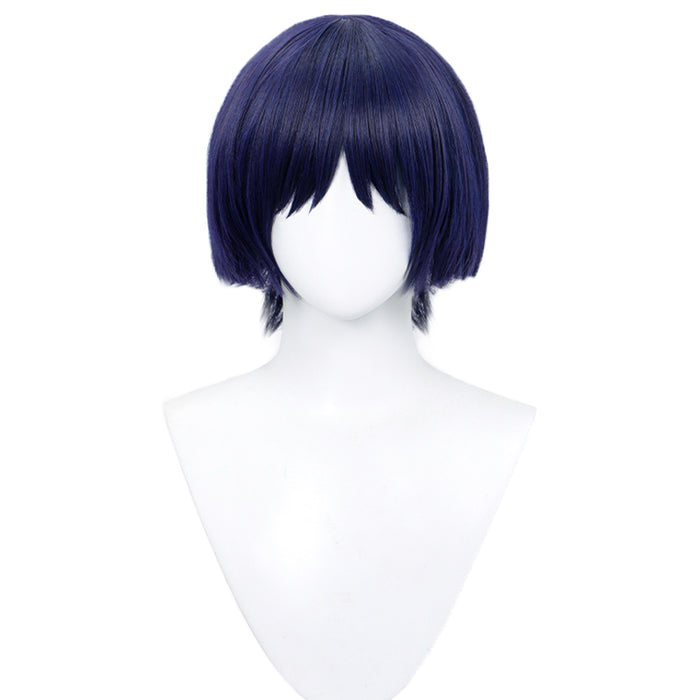 【US LOCAL SHIPPING】DokiDoki Game Genshin Impact Cosplay Scaramouche Wig Wanderer Short Dark Blue