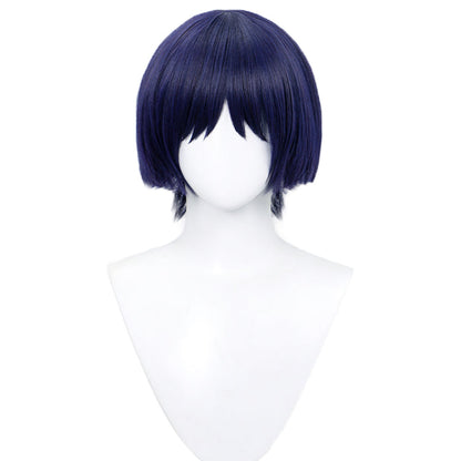【US LOCAL SHIPPING】DokiDoki Game Genshin Impact Cosplay Scaramouche Wig Wanderer Short Dark Blue