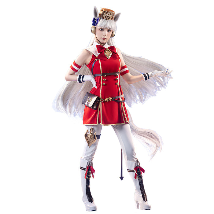 【US/EU LOCAL SHIPPING 】【Size XS-3XL】DokiDoki-R Anime Game Cosplay Costume Red